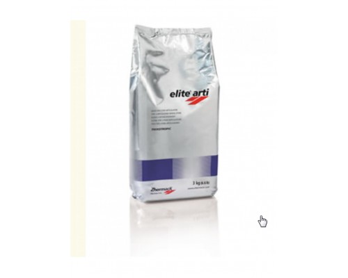 Гипс 3-го класса ELITE ARTI для артикуляторов. Мешок 25кг. White (БЕЛЫЙ). Zhermack