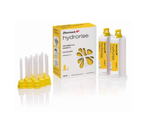 Слепочная масса Hydrorise Extra Light Normal Set гипергидросовместимый А-силикон очень низкой вязкости  2x50 мл. Zhermack