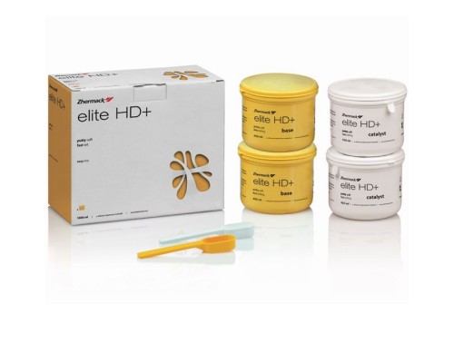 Elite HD+ Putty fast setting для несьёмных протезов (4х450 мл) база и катализатор корригирующего слоя 